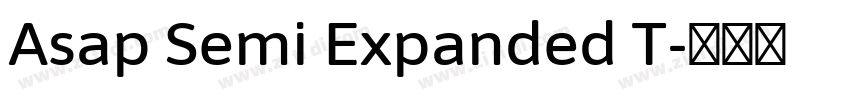 Asap Semi Expanded T字体转换